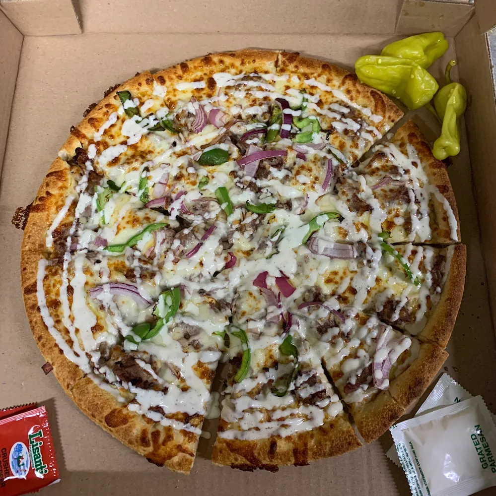 Steak and Ranch Pizza